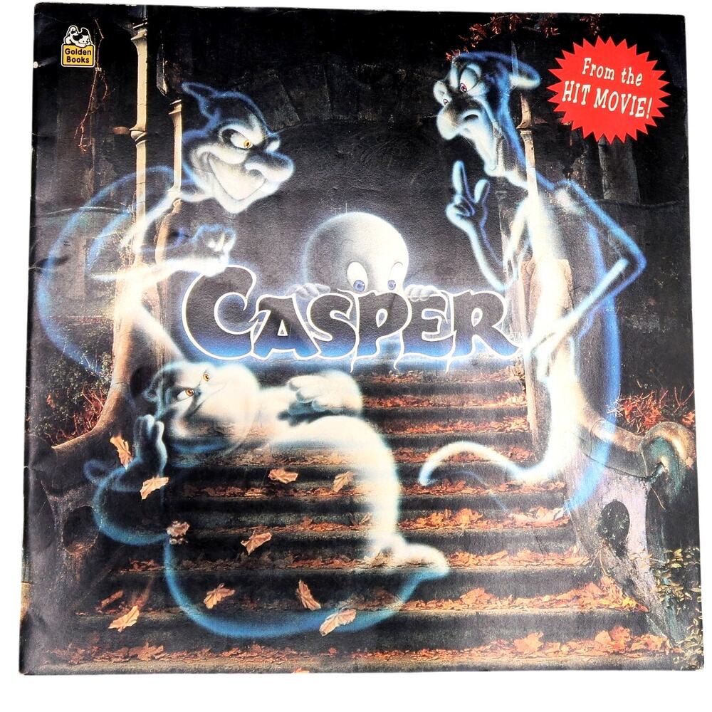 Golden Books Casper Book Movie Tie In 1995 Laura M Rossiter Christina Ricci Vtg
